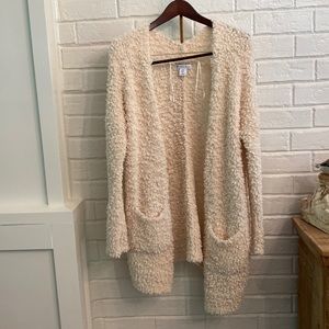 White Fluffy Cardigan